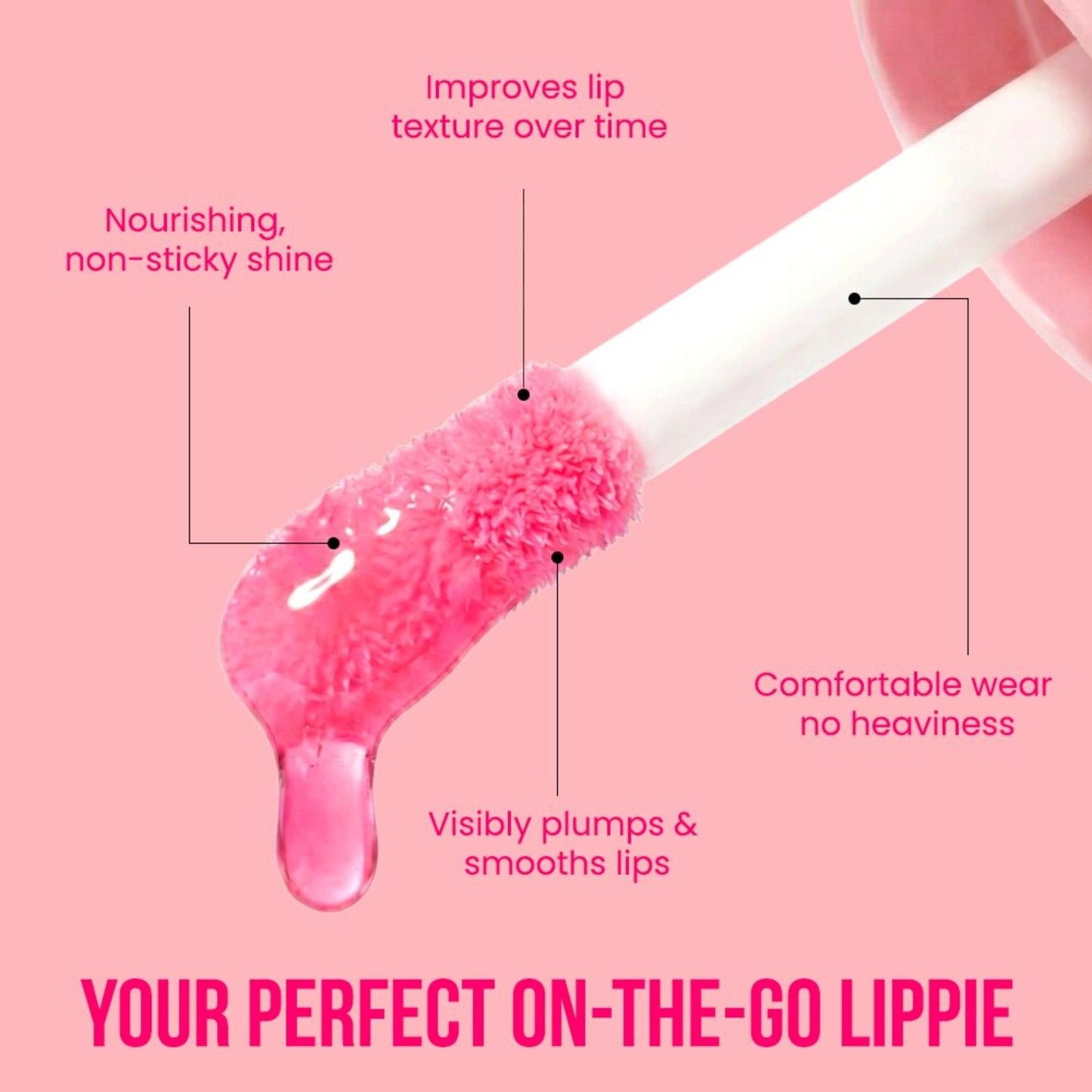 FOREVER 52 JUICY GLOW LIP OIL JGI002 BUBBLEGUM