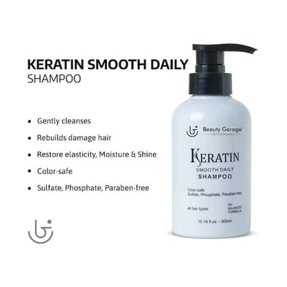 BEAUTY GARAGE KERATIN SHAMPOO 300ML