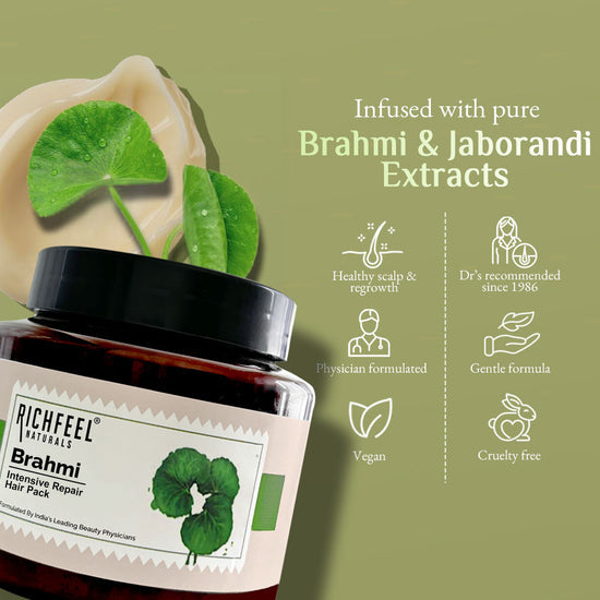 RICHFEEL BRAHMI INTENSIVE REPAIR HAIR PACK 500G