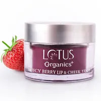 LOTUS ORGANICS STRAWBERRY LIP AND CHEEK TINT 10GM