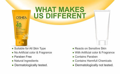 OSHEA SPF 40 PA+++ UVSHIELD MATTIFYING SUN BLOCK CREAM 120G
