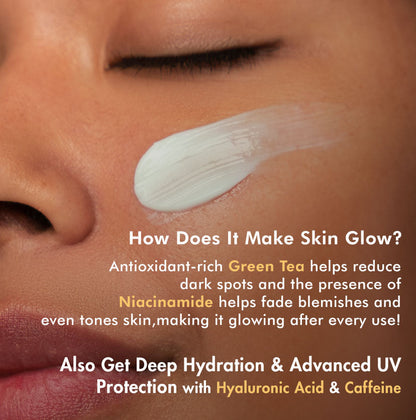 MCAFFEINE SUNSCREEN SPF 50 GREEN TEA