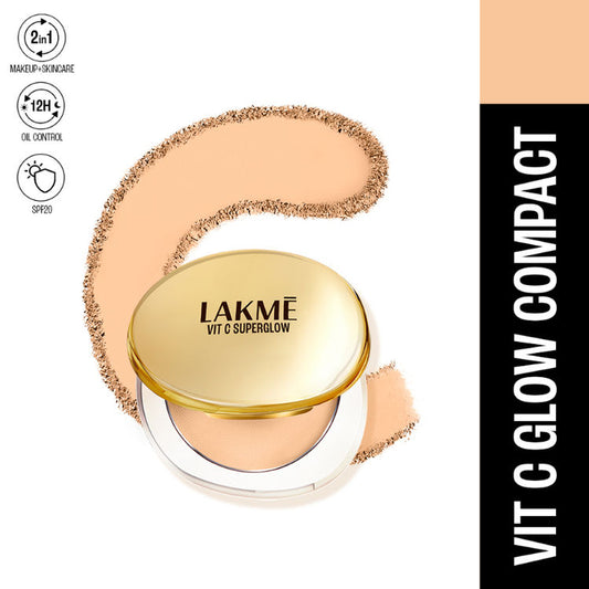 LAKME VITAMIN-C SUPERGLOW COMPACT 16 SAND 8G