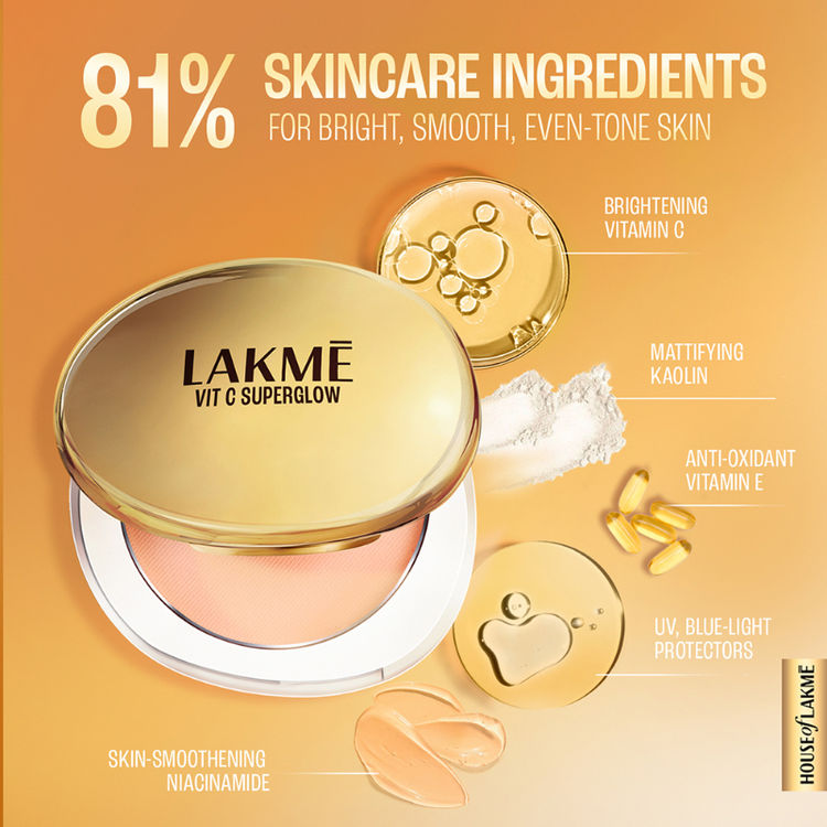 LAKME VITAMIN-C SUPERGLOW COMPACT 24 BEIGE 8G