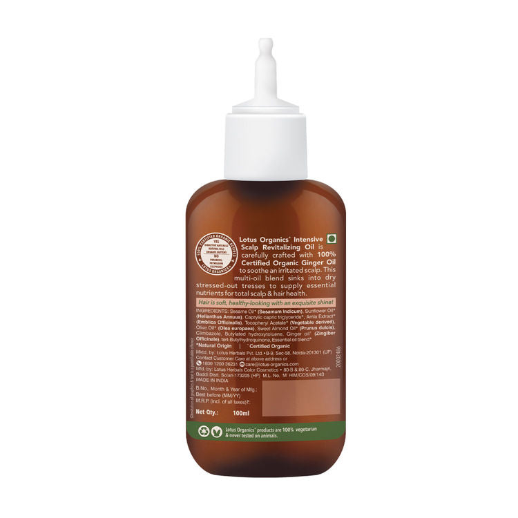 LOTUS ORGANICS INTENSE SCALP REVITALIZING OIL 100ML