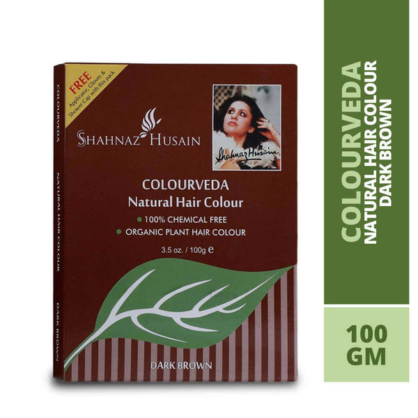 SHAHNAZ HUSAIN COLOURVEDA HAIR COLOUR DARK BROWN 100GM
