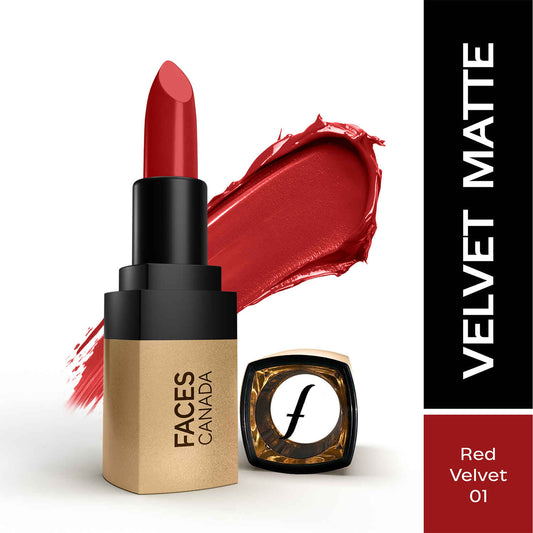 FACES COMFY MATTE VELVET TOUCH LIPSTICK 01 RED VELVET CAKE (CC6336) 4.2G