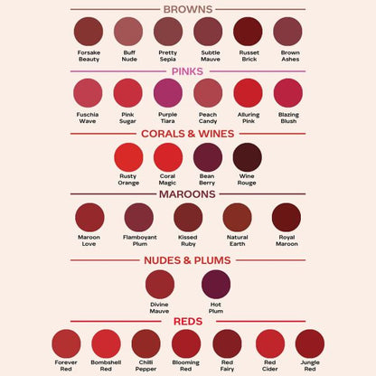 FACES WEIGHTLESS MATTE FINISH LIPSTICK 30 WINE ROUGE 4 G  CC5833