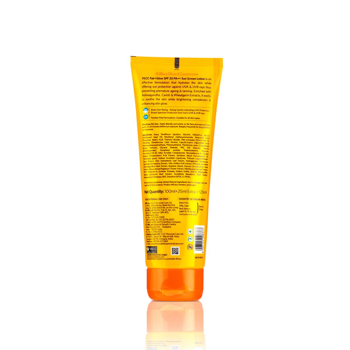 VLCC SUNSCREEN SPF 20 100ML