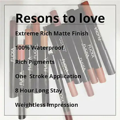 FLICKA LASTING LIPSENSE NON TRANSFER HD CRAYON 10 MIND YOUR OWN BUSINESS