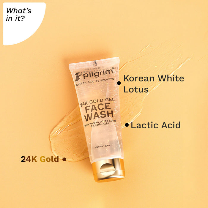 PILGRIM 24K GOLD GEL FACE WASH 80ML