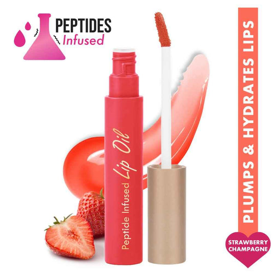 Insight Cosmetics Peptide Infused Lip Oil Strawberry Champagne