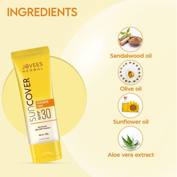 JOVEES SPF 30 SUN COVER 50 GRM