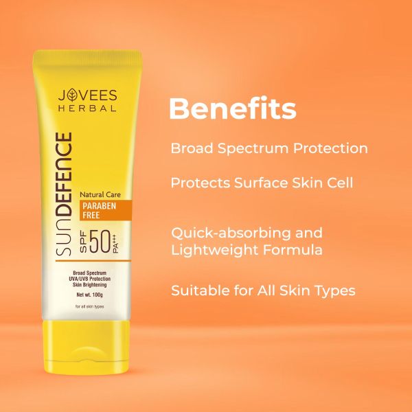 JOVEES SPF 50 SUNDEFENCE CREAM 100 ML