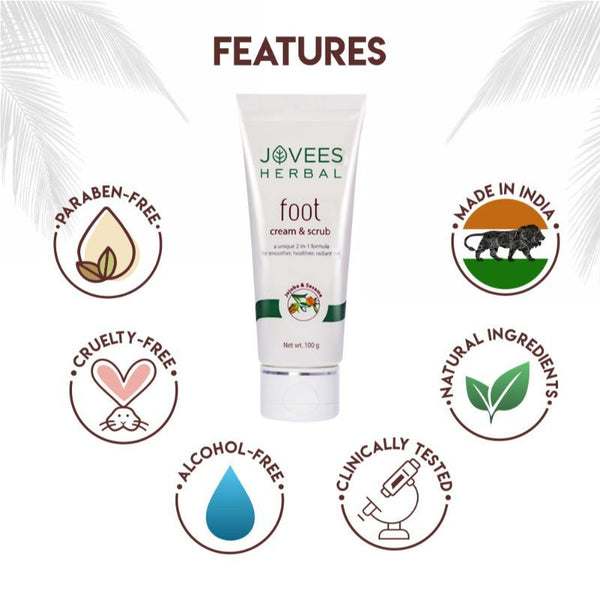 JOVEES FOOT CREAM AND SCRUB 100GM