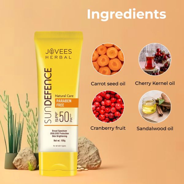 JOVEES SPF 50 SUNDEFENCE CREAM 100 ML