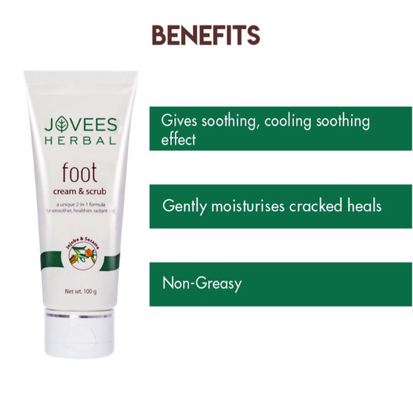 JOVEES FOOT CREAM AND SCRUB 100GM