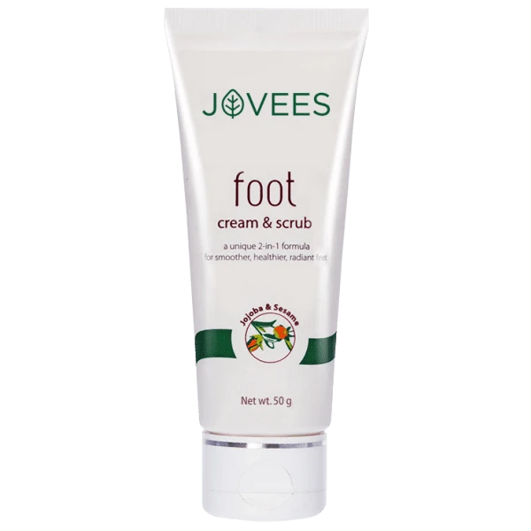 JOVESS FOOT CREAM AND SCRUB 50GM