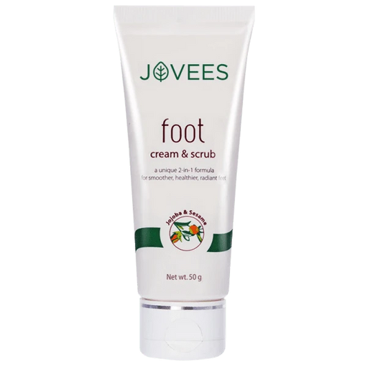 JOVESS FOOT CREAM AND SCRUB 50GM