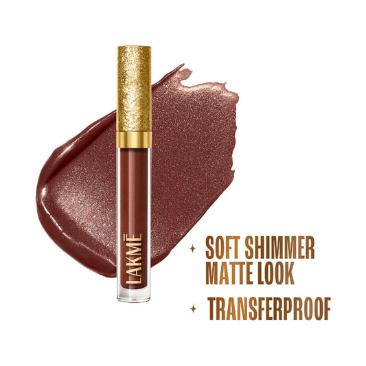 Lakme Be-Jewel Shimmer Lip Liquid Lipstick 303 Coco Glow