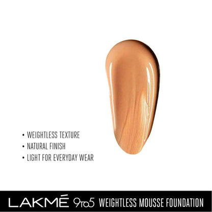 LAKME 9TO5 POWERPLAY MOUSSE FOUNDATION 03 BEIGE CARAMEL 25G