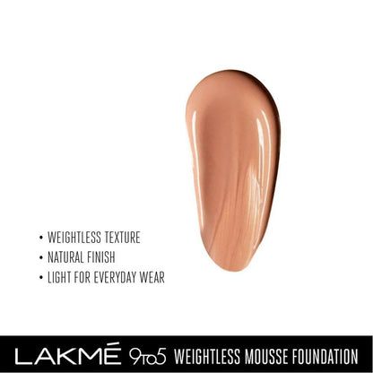 LAKME 9TO5 POWERPLAY MOUSSE FOUNDATION 04 ROSE HONEY 25G