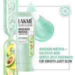 LAKME BLUSH & GLOW AVOCADO MATCHA JELLY FACEWASH 100G