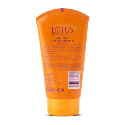 LOTUS HERBALS SPF 20 SUN BLOCK 100 GRM