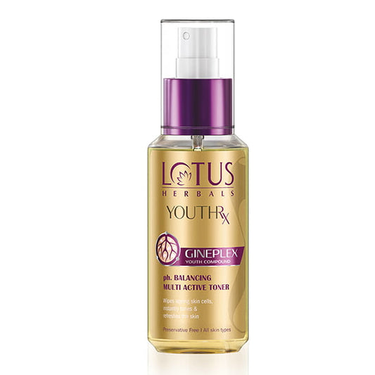 LOTUS HERBALS YOUTHRX GINEPLEX PH BALANCING MULTI ACTIVE TONER 100ML