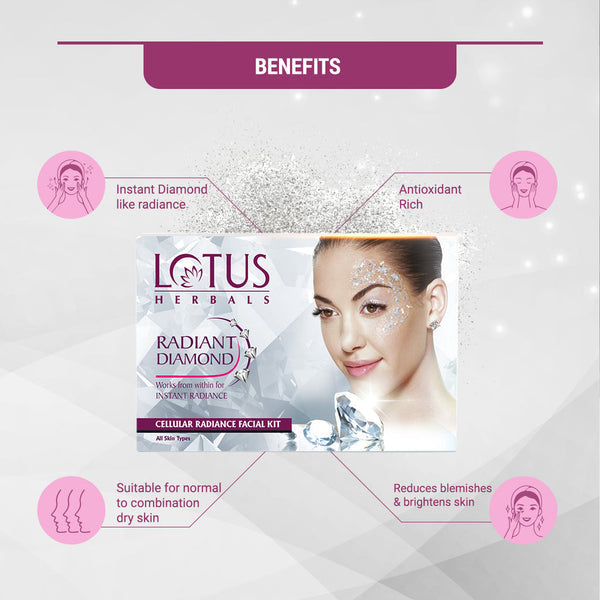 LOTUS HERBALS FACIAL KIT DIAMOND SINGLE