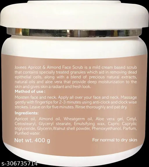 JOVEES APRICOT ALMOND SCRUB 400GM