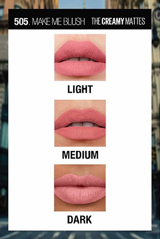 MAYBELLINE LIPSTICK CREAMY MATTE 505 MAKE ME BLUSH