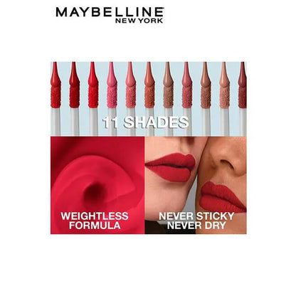 MAYBELLINE LIPSTICK LIQUID CS MATTE 02 SOFT WINE