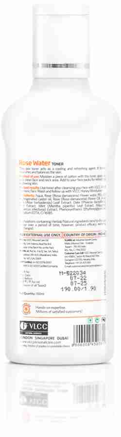 VLCC TONER ROSE WATER 100ML