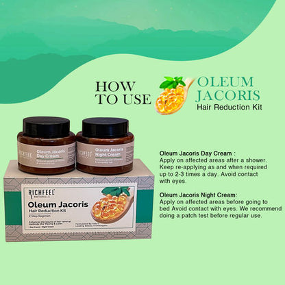RICHFEEL OLEUM JACORIS HAIR REDUCTION KIT 200G