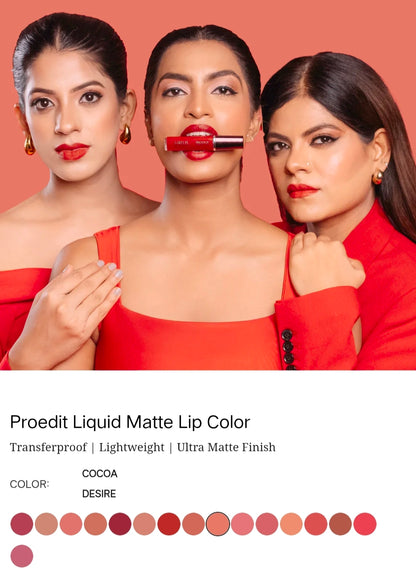 LOTUS MAKEUP PRO EDIT LIQUID LIPSTICK PC 09 COCA DESIRE 8G
