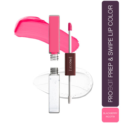 LOTUS MAKEUP PROEDIT LIP PRIMER+MATTE LIP COLOR PL09 BLACKBERRY RICOTTA