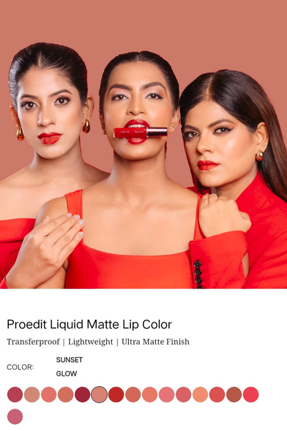 LOTUS MAKEUP PRO EDIT LIQUID LIPSTICK PC 06 SUNSET GLOW 8G