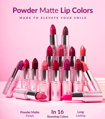 LOTUS MAKEUP ECOSTAY POWDER MATTE LIP COLOR PM16 RUBY & THE ROUGE