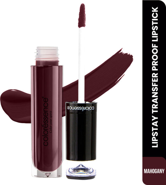 COLORESSENCE LIPSTAY TRANSFER PROOF LIQUID LIPSTICK LTP 18 MAHOGANY