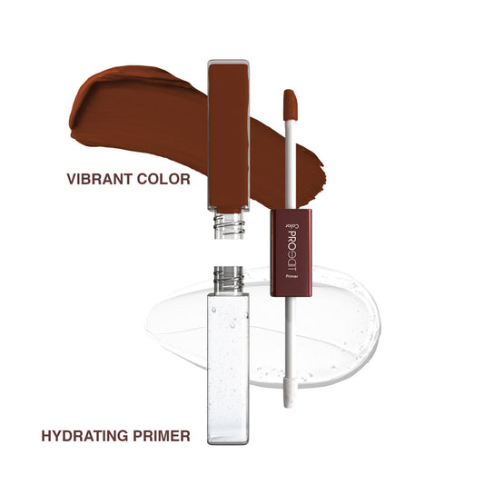 LOTUS MAKEUP PROEDIT LIP PRIMER+MATTE LIP COLOR PL15 TRIPPLE BERRY