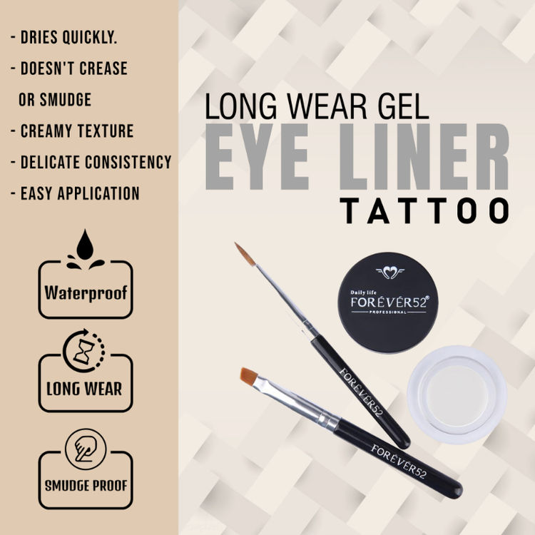 FOREVER 52 LONG WEAR GEL EYELINER & TATOO GT007 WHITE 5G