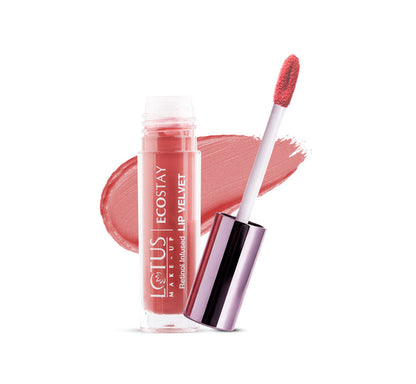 LOTUS MAKEUP ECOSTAY LIP VELVET MATTE LIP COLOR WITH RETINOL ELM07 ROSE PETAL