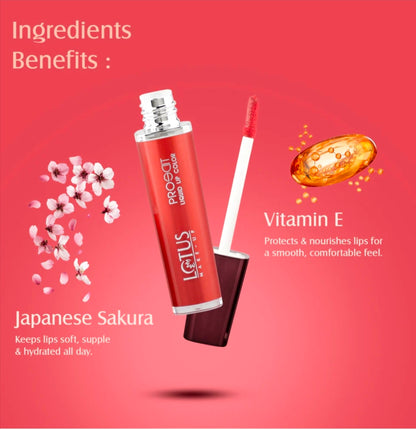LOTUS MAKEUP PRO EDIT LIQUID LIPSTICK PC 15 VELVET MERLOT 8G