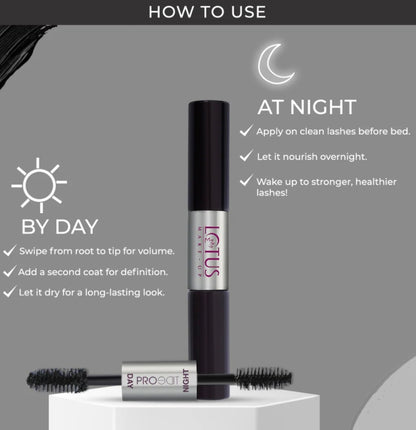 LOTUS MAKEUP PROEDIT DAY & NIGHT MASCARA