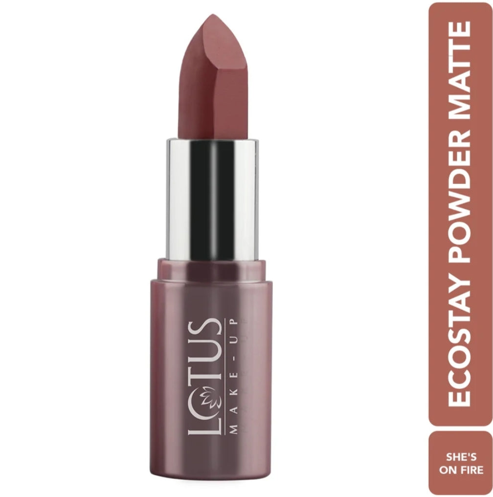LOTUS MAKEUP ECOSTAY POWDER MATTE LIP COLOR PM09 SHES ON FIRE