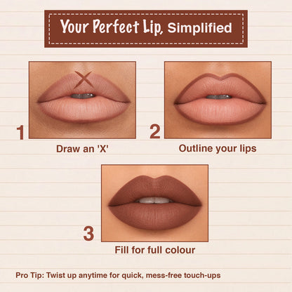 LOTUS MAKEUP ECOSTAY MATTE LIP LINER VINTAGE WINE