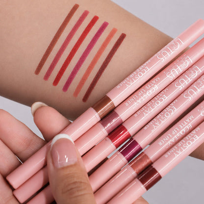 LOTUS MAKEUP ECOSTAY MATTE LIP LINER RED CARPET Transfer-proof & smudge-proof matte lip liner with jojoba oil