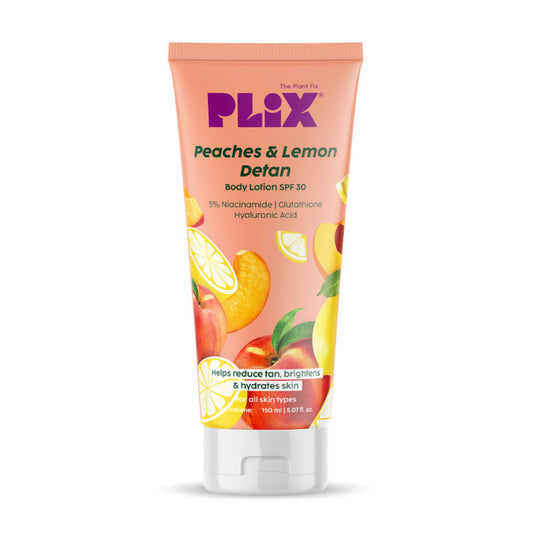 PLIX PEACHES & LEMON DETAN BODY LOTION SPF 30 150ML