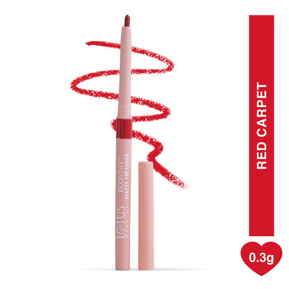 LOTUS MAKEUP ECOSTAY MATTE LIP LINER RED CARPET Transfer-proof & smudge-proof matte lip liner with jojoba oil